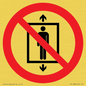 PA11288:  P027 Prohibition: Do not use this lift for people