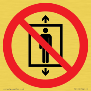PA11288:  P027 Prohibition: Do not use this lift for people
