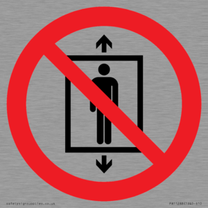 PA11288:  P027 Prohibition: Do not use this lift for people
