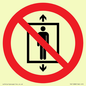 PA11288:  P027 Prohibition: Do not use this lift for people