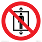 PA11288:  P027 Prohibition: Do not use this lift for people
