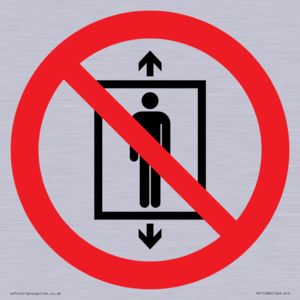 PA11288:  P027 Prohibition: Do not use this lift for people