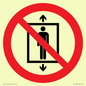 PA11288:  P027 Prohibition: Do not use this lift for people