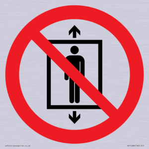 PA11288:  P027 Prohibition: Do not use this lift for people