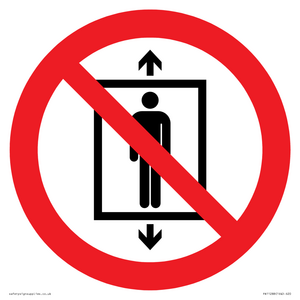 PA11288:  P027 Prohibition: Do not use this lift for people