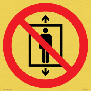 PA11288:  P027 Prohibition: Do not use this lift for people