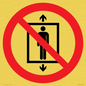 PA11288:  P027 Prohibition: Do not use this lift for people