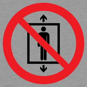 PA11288:  P027 Prohibition: Do not use this lift for people