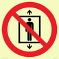 PA11288:  P027 Prohibition: Do not use this lift for people