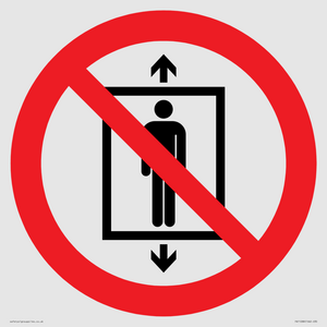 PA11288:  P027 Prohibition: Do not use this lift for people