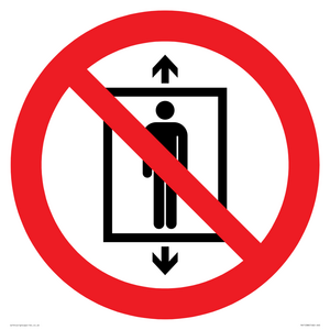 PA11288:  P027 Prohibition: Do not use this lift for people