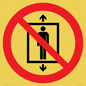 PA11288:  P027 Prohibition: Do not use this lift for people
