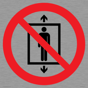 PA11288:  P027 Prohibition: Do not use this lift for people