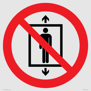 PA11288:  P027 Prohibition: Do not use this lift for people
