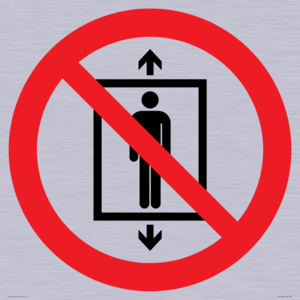 PA11288:  P027 Prohibition: Do not use this lift for people