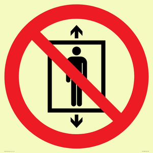 PA11288:  P027 Prohibition: Do not use this lift for people