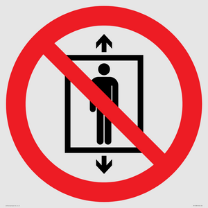 PA11288:  P027 Prohibition: Do not use this lift for people