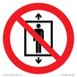 PA11288:  P027 Prohibition: Do not use this lift for people