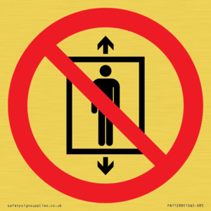 PA11288:  P027 Prohibition: Do not use this lift for people