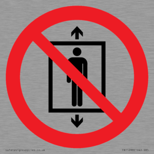 PA11288:  P027 Prohibition: Do not use this lift for people