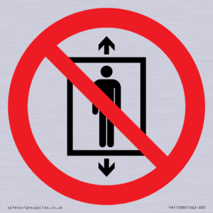 PA11288:  P027 Prohibition: Do not use this lift for people