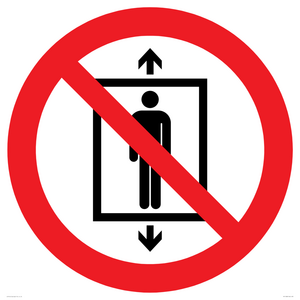 PA11288:  P027 Prohibition: Do not use this lift for people