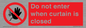 PA12120: Do not enter when curtain is closed