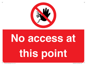 PA12561: No access at this point