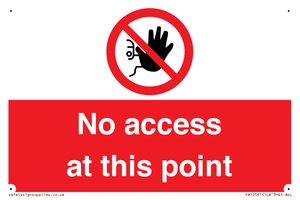 PA12561: No access at this point