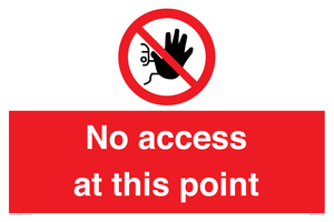 PA12561: No access at this point