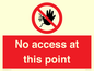 PA12561: No access at this point