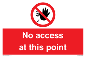PA12561: No access at this point