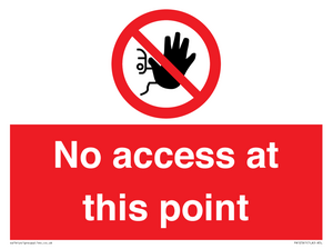 PA12561: No access at this point