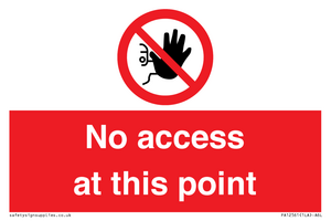 PA12561: No access at this point
