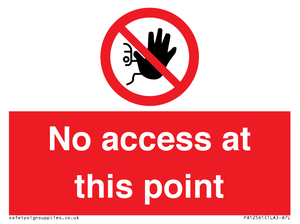 PA12561: No access at this point