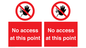PA12561: No access at this point