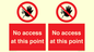 PA12561: No access at this point