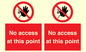 PA12561: No access at this point