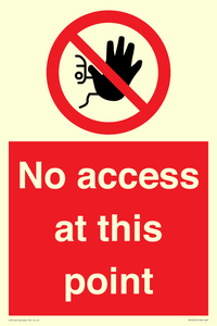 PA12561: No access at this point
