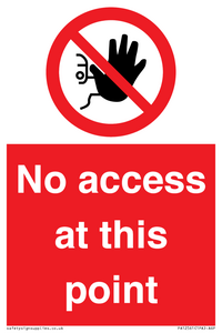PA12561: No access at this point