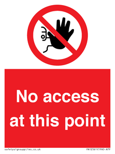 PA12561: No access at this point