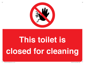 PA12771: This toilet is closed for cleaning