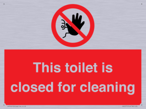 PA12771: This toilet is closed for cleaning