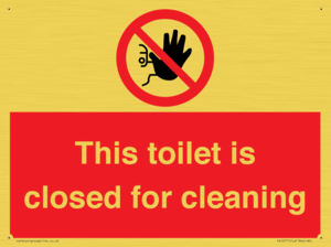 PA12771: This toilet is closed for cleaning