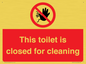 PA12771: This toilet is closed for cleaning