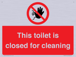 PA12771: This toilet is closed for cleaning