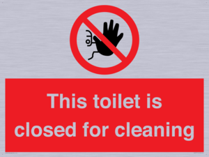 PA12771: This toilet is closed for cleaning