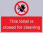 PA12771: This toilet is closed for cleaning