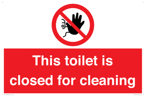 PA12771: This toilet is closed for cleaning