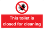 PA12771: This toilet is closed for cleaning